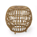 Ottawa Patio Boho Wicker Side Table: Handcrafted, All-Weather, No Assembly - Christopher Knight Home