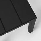 Tavolino d'appoggio da patio con doghe finte in faggio nero - Threshold™