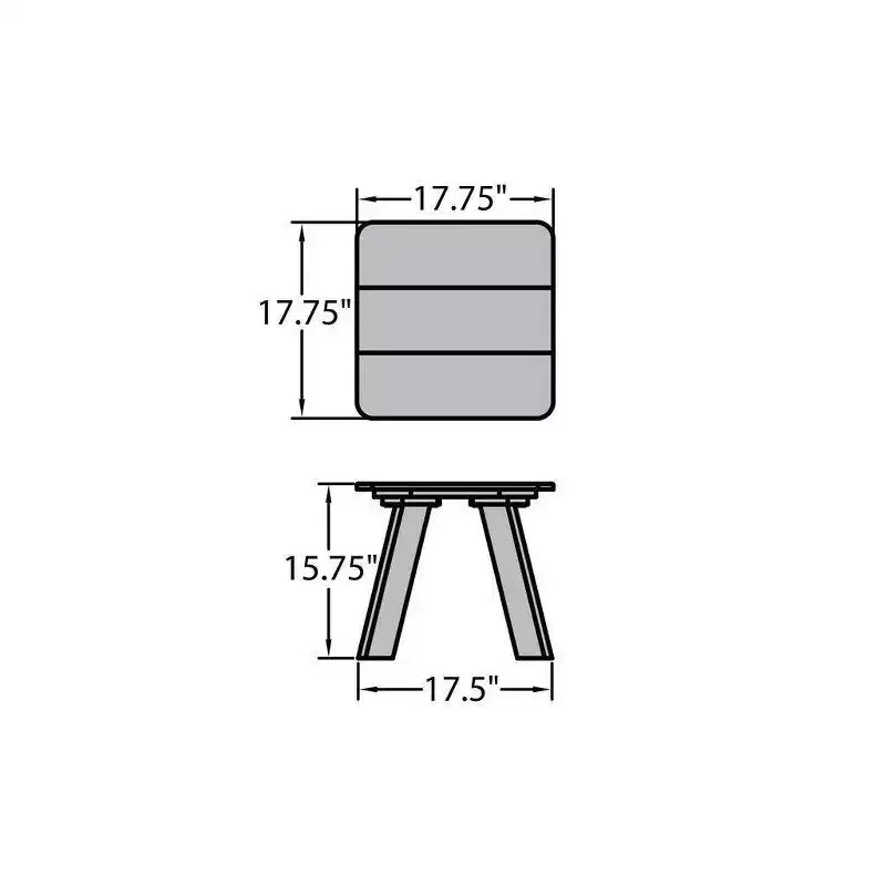 Table d'appoint Italica Modern Patio - Rouge rustique - highwood