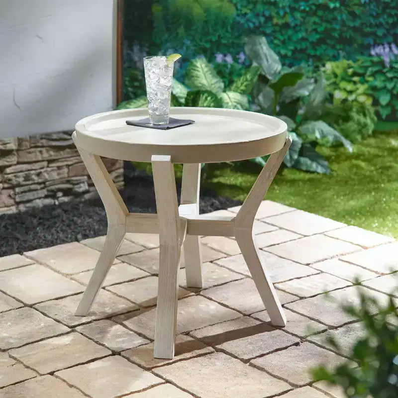 Pebble Lane Living Tavolino Alto Rotondo Bali 21"