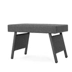 Christopher Knight Home Ensemble de 2 tables d'appoint pliantes d'extérieur en osier gris Salem
