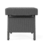 Christopher Knight Home Ensemble de 2 tables d'appoint pliantes d'extérieur en osier gris Salem