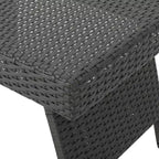 Christopher Knight Home Ensemble de 2 tables d'appoint pliantes d'extérieur en osier gris Salem
