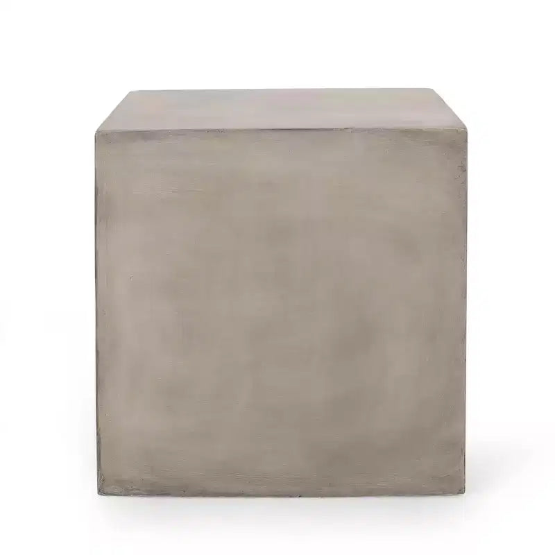Christopher Knight Home Quebec Patio Stone Side Table Light Gray