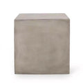 Christopher Knight Home Quebec Patio Stone Side Table Light Gray