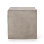 Christopher Knight Home Quebec Patio Stone Side Table Light Gray