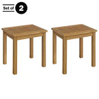 Alaterre Furniture Okemo, tavolino rettangolare da esterno resistente alle intemperie, 2 pz.