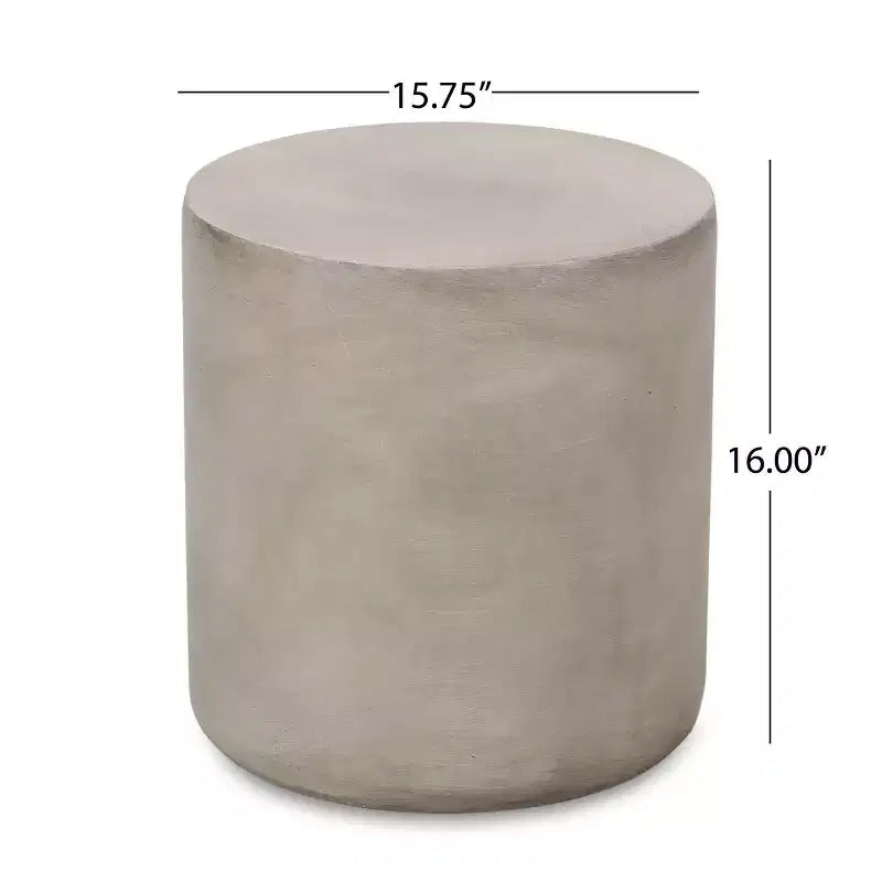 Christopher Knight Home Massey Table d'appoint de patio en pierre gris clair