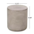 Christopher Knight Home Massey Table d'appoint de patio en pierre gris clair