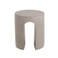 Christopher Knight Home Murphy Modern Outdoor U Shape Lightweight Concrete Side Table, Light Gray