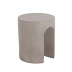 Christopher Knight Home Murphy Tavolino Moderno da Esterno a U in Cemento Leggero, Grigio Chiaro