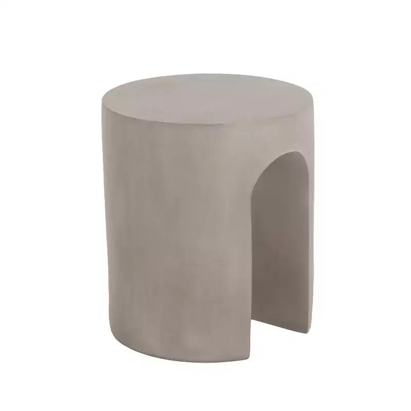 Christopher Knight Home Murphy Tavolino Moderno da Esterno a U in Cemento Leggero, Grigio Chiaro