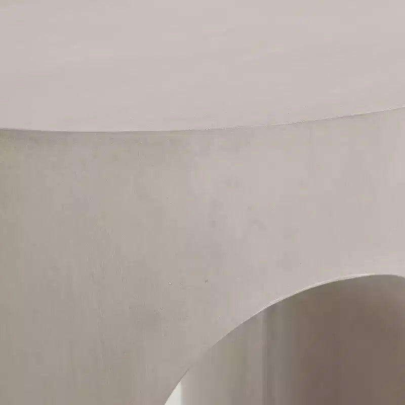 Christopher Knight Home Murphy Tavolino Moderno da Esterno a U in Cemento Leggero, Grigio Chiaro
