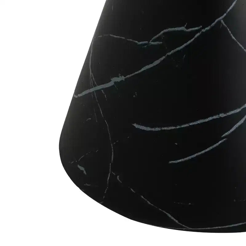 Christopher Knight Home Urkta Table d'appoint en béton léger en forme de sablier, marbre noir