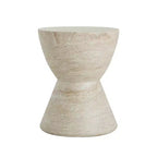 Christopher Knight Home Urkta Table d'appoint en béton léger en forme de sablier, Travertin