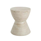 Christopher Knight Home Urkta Table d'appoint en béton léger en forme de sablier, Travertin