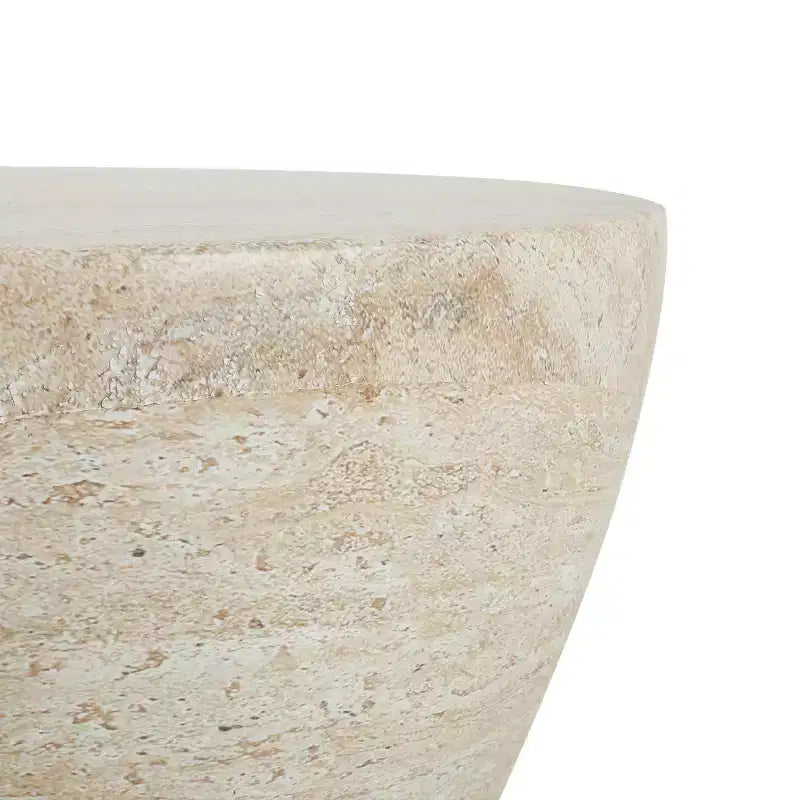 Christopher Knight Home Urkta Table d'appoint en béton léger en forme de sablier, Travertin
