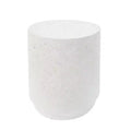 Christopher Knight Home lorien Cylindrical Light Weight Concrete Side Table, White
