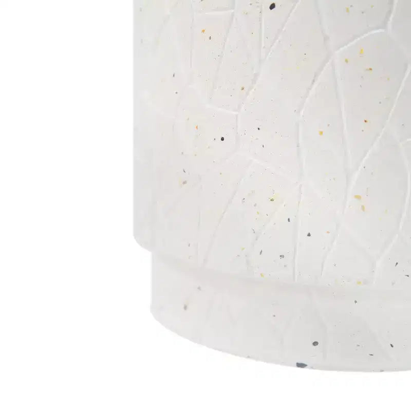 Christopher Knight Home Tavolino Cilindrico in Cemento Leggero Lorien, Bianco