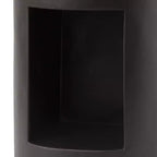 LeisureMod Tavolino rotondo, 43 cm, in Fiberstone con vano a giorno e finitura verniciata, per interni/esterni, nessun assemblaggio richiesto, Collezione Nook