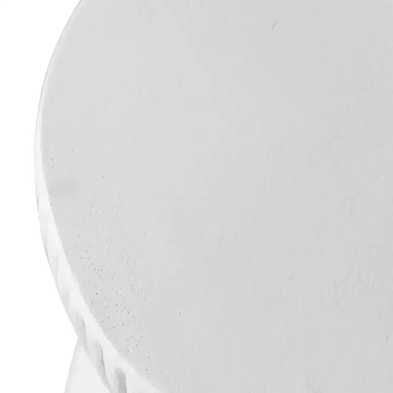 LeisureMod Table d'appoint de 38 cm de large en fibre de pierre avec design sablier, aucun assemblage requis, pour utilisation intérieure et extérieure, collection Spire