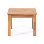 GDFStudio Cyril Square Acacia Wood Slat Panel End Table