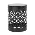 GDFStudio Pellerin Outdoor Round Iron Side Table
