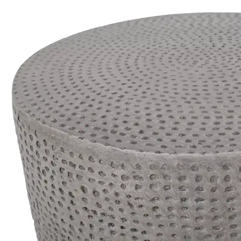 Christopher Knight Home Alcona Table d'appoint d'extérieur légère en béton, Gris