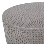 Christopher Knight Home Alcona Table d'appoint d'extérieur légère en béton, Gris