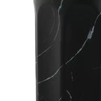 Table d'appoint d'extérieur moderne en béton léger Kennedy par Christopher Knight Home, Noir/Marbre