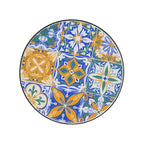 Table d'appoint Christopher Knight Home Ellie en fer et céramique pour terrasse