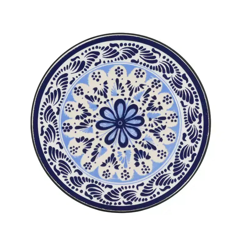 Table d'appoint Christopher Knight Home Ellie en fer et céramique pour terrasse