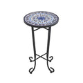 Table d'appoint Christopher Knight Home Ellie en fer et céramique pour terrasse