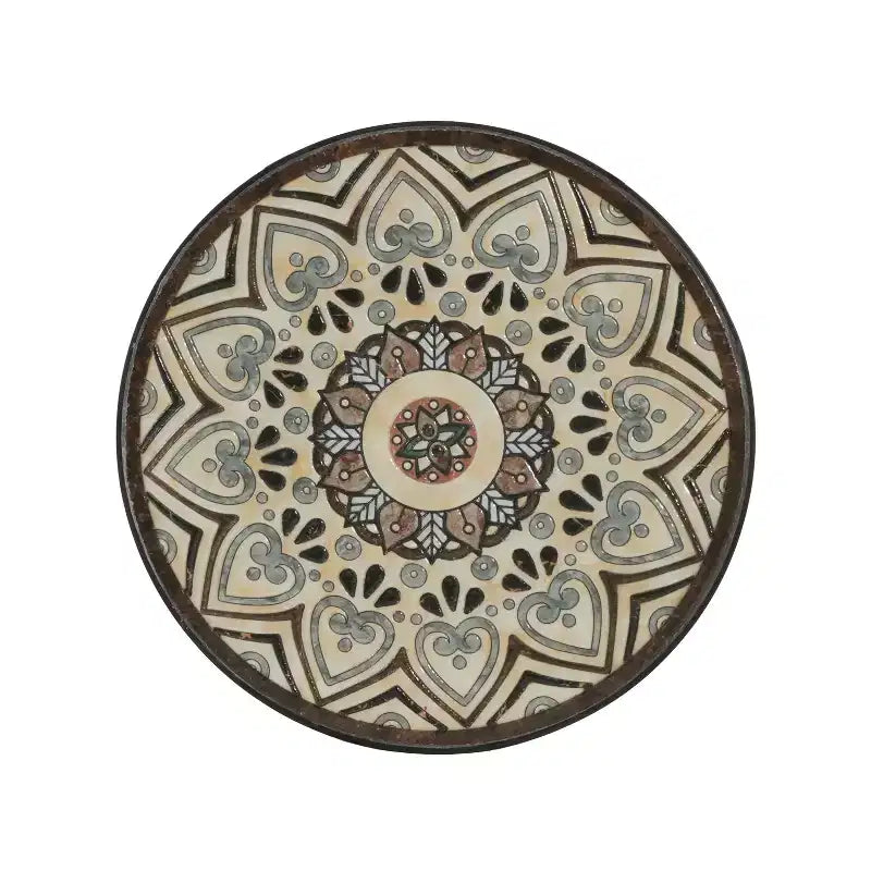 Christopher Knight Home Jaxon Tavolino da giardino con ripiano in ferro e piastrelle di ceramica