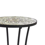 Christopher Knight Home Jaxon Tavolino da giardino con ripiano in ferro e piastrelle di ceramica