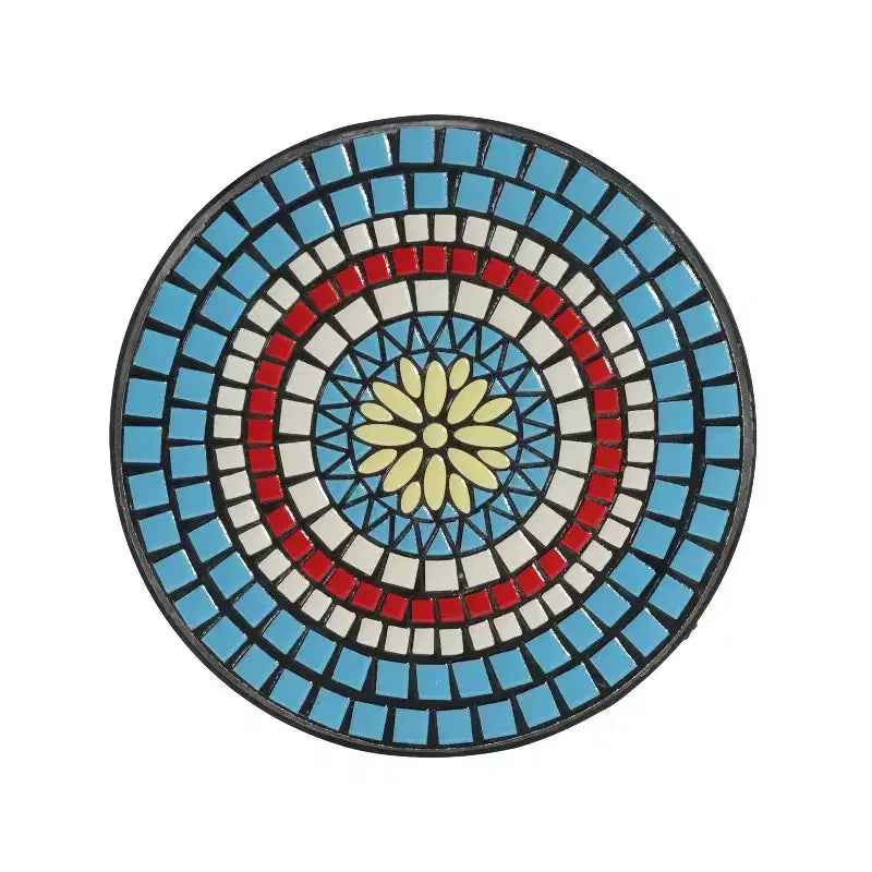 Christopher Knight Home Jaxon Tavolino da giardino con ripiano in ferro e piastrelle di ceramica