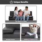 Divano Futon Home Imports Emporium con braccioli e portabicchieri, portabicchieri e funzione reclinabile, ideale per soggiorni