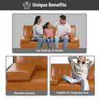 Divano Futon Home Imports Emporium con braccioli e portabicchieri, portabicchieri e funzione reclinabile, ideale per soggiorni