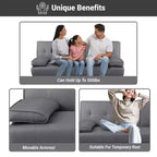 Divano Futon Home Imports Emporium con braccioli e portabicchieri, portabicchieri e funzione reclinabile, ideale per soggiorni