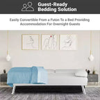 Divano Futon Home Imports Emporium con braccioli e portabicchieri, portabicchieri e funzione reclinabile, ideale per soggiorni