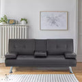 Divano Futon Home Imports Emporium con braccioli e portabicchieri, portabicchieri e funzione reclinabile, ideale per soggiorni