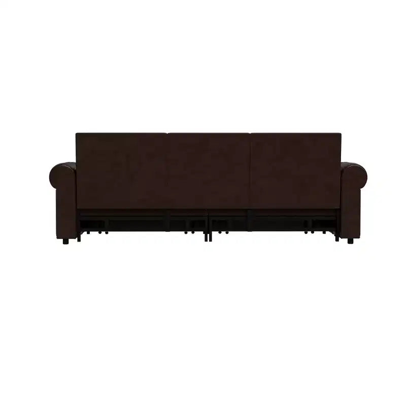 GDFStudio Mary Divano Letto Convertibile King Size Multifunzionale da 93,7" in Similpelle con Dettagli Borchiati