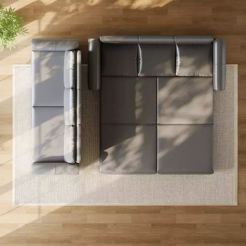 GDFStudio Mary Divano Letto Convertibile King Size Multifunzionale da 93,7" in Similpelle con Dettagli Borchiati