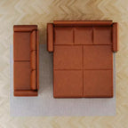 GDFStudio Mary Divano Letto Convertibile King Size Multifunzionale da 93,7" in Similpelle con Dettagli Borchiati