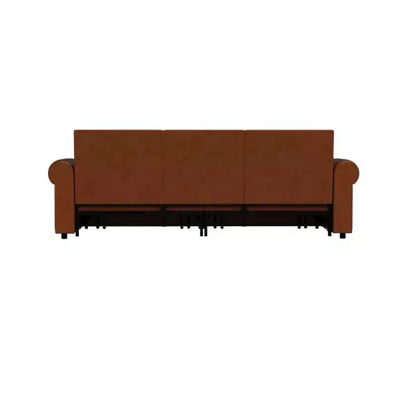 GDFStudio Mary Divano Letto Convertibile King Size Multifunzionale da 93,7" in Similpelle con Dettagli Borchiati