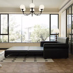 GDFStudio Mary Divano Letto Convertibile King Size Multifunzionale da 93,7" in Similpelle con Dettagli Borchiati