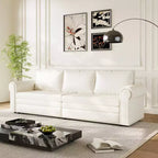 GDFStudio Mary Divano Letto Convertibile King Size Multifunzionale da 93,7" in Similpelle con Dettagli Borchiati