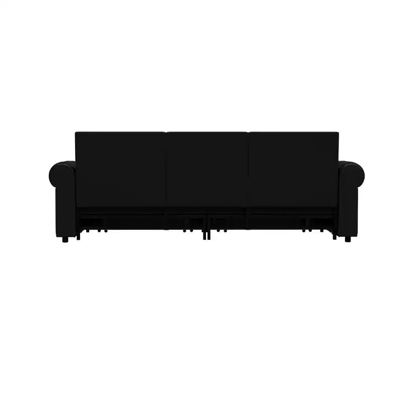 GDFStudio Mary Divano Letto Convertibile King Size Multifunzionale da 93,7" in Similpelle con Dettagli Borchiati