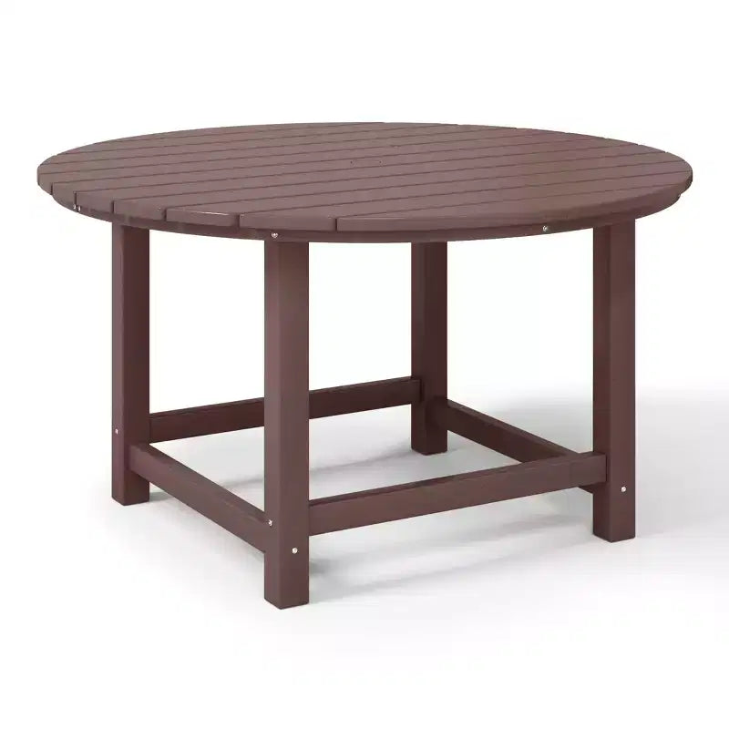 WestinTrends Malibu Tavolo da Pranzo Rotondo da Esterno per Bambini in HDPE, Largo 38 Pollici