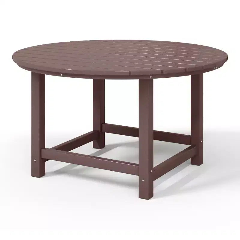WestinTrends Malibu Tavolo da Pranzo Rotondo da Esterno per Bambini in HDPE, Largo 38 Pollici